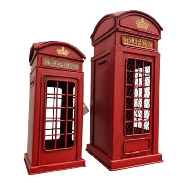 Piros, londoni telefonfülke persely AMC028