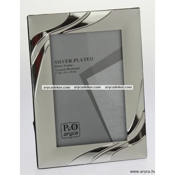 Silver fém képkeret 10x15 cm