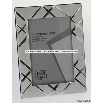 Silver fém képkeret 10x15 cm