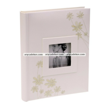 Esküvői bedugós bőrhatású fotóalbum 13x18 cm/48 db