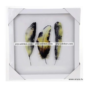 Falikép üveglappal műanyag keretben 25x25 cm