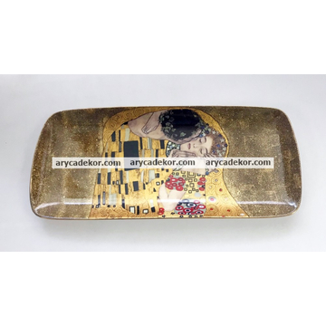 Klimt porcelán tálca díszdobozban. 
