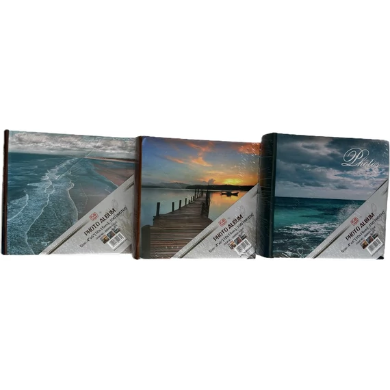 Fotóalbum, könyvkötött, melléírhatós, 10x15cm, 100 db-os (BBM46100C)