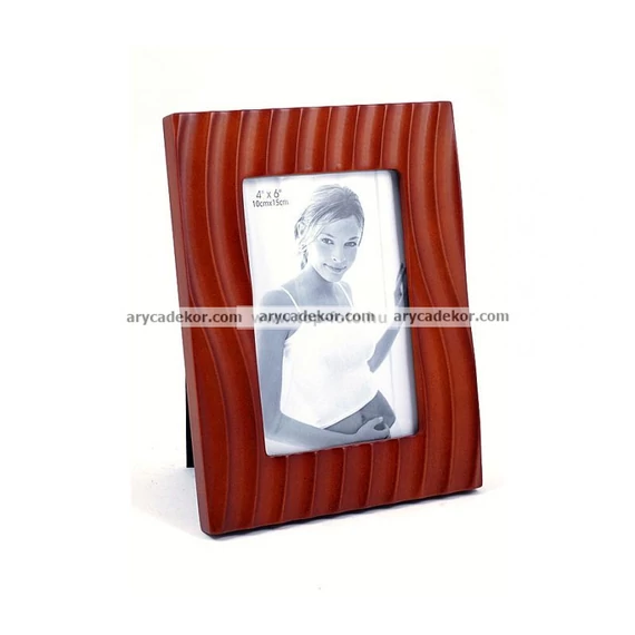 Fa MDF tripla fali képkeret 10x15 cm