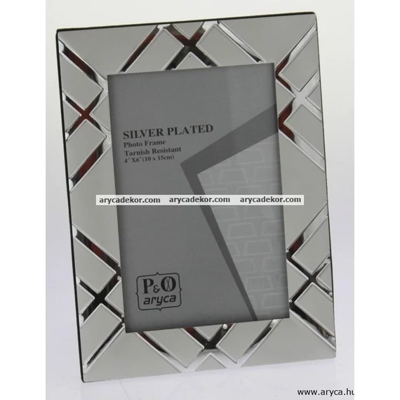Silver fém képkeret 10x15 cm