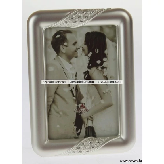 Esküvői fém képkeret 10x15 cm