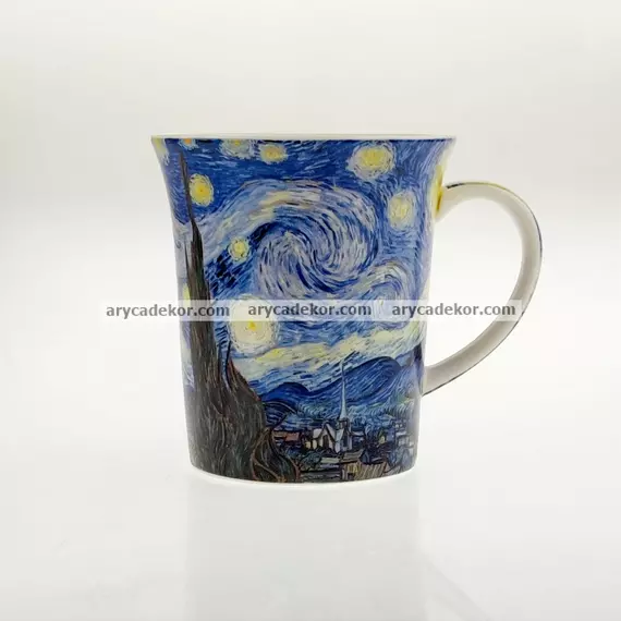 Porcelán bögre Van Gogh : Csillagos éj mintával 400 ml