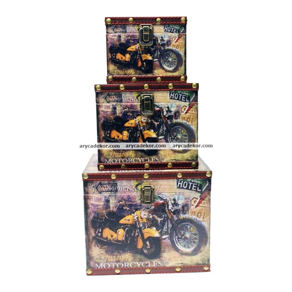 Tárolódoboz motorok 3 db/szett. 