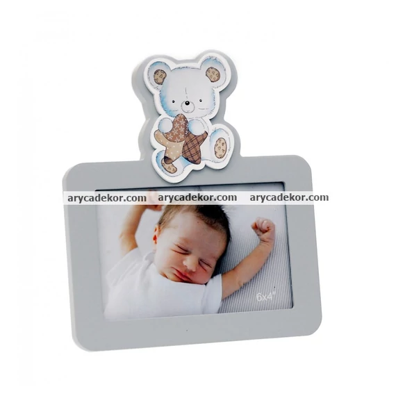 Baby MDF fa képkeret 10x15 cm