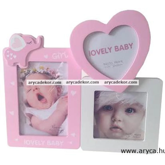 Baby MDF fa képkeret 