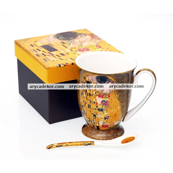 Klimt porcelán bögre díszdobozban. 