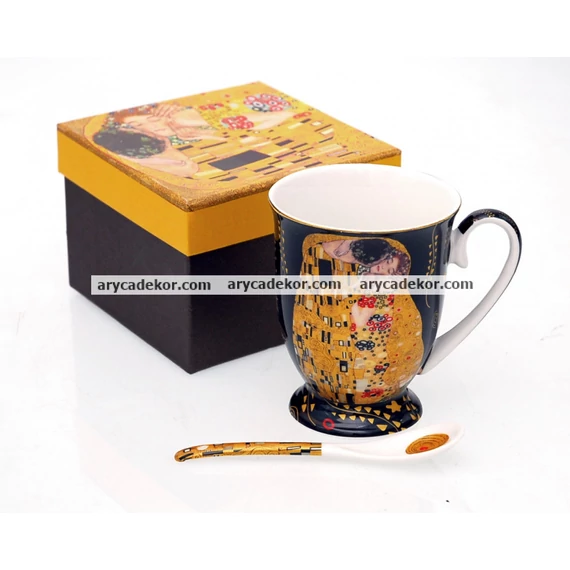 Klimt porcelán bögre díszdobozban. 