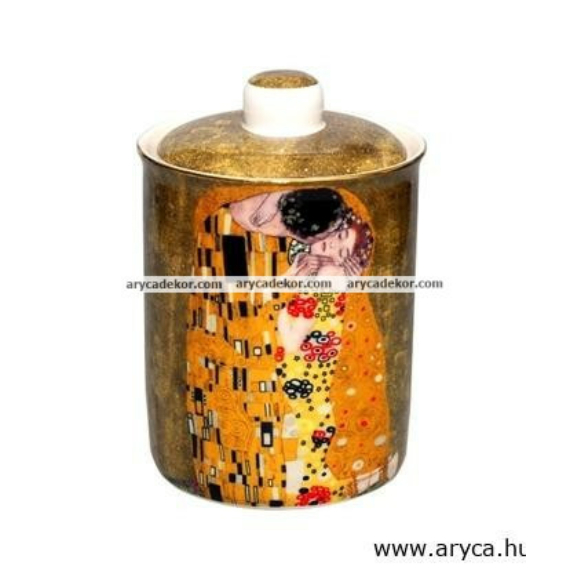 Gustav Klimt porcelán konyhai tároló díszdobozban
