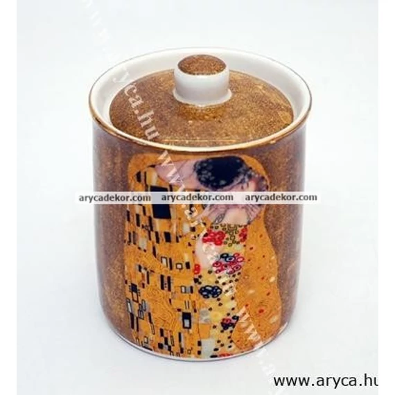 Gustav Klimt porcelán konyhai tároló díszdobozban