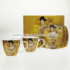 Kép 2/2 - Klimt porcelán eszpresszókészlet díszdobozban.