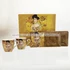Kép 2/2 - Gustav Klimt porcelán eszpresszó kétszemélyes készlet díszdobozban