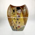 Kép 2/2 - Porcelán váza Klimt mintával, belül liladíszcsomagolásban 25 cm